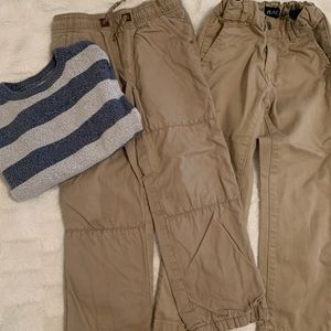 Boys Khaki Pants and Sweater